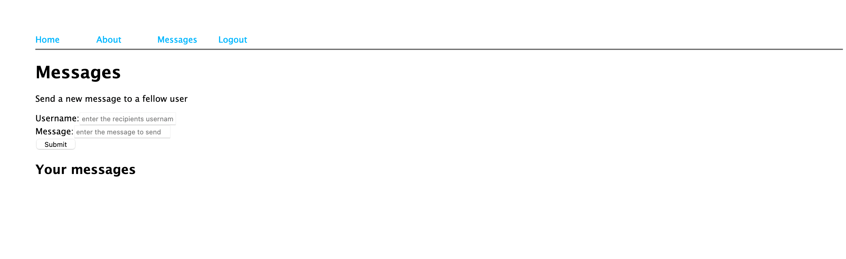 stonksexchange frontend messages