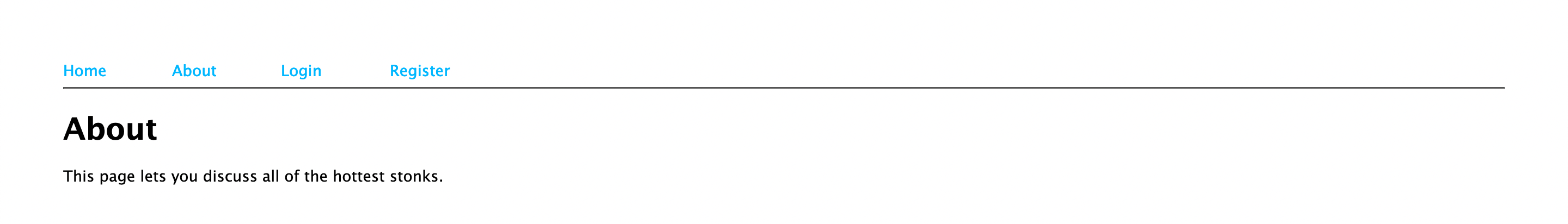 stonksexchange frontend about